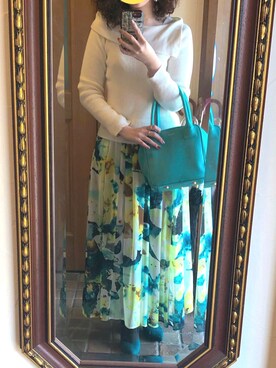 「POOL SIDE（プールサイド）のアイテム（パンプス）」を使った、ゆらさん（レディース・155cm）の夏コーディネート