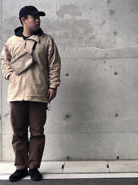 「チョコ色に染まれ」｜「アイテム（ナイロンジャケット）」を使った、Kさん（メンズ・170cm）の冬コーディネート