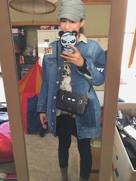 「ZARA（ザラ）のアイテム（カバーオール）」を使った、yoyoさん（レディース・168cm）の冬コーディネート