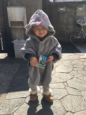 「フェリシモキッズ（フェリシモキッズ）のアイテム（ジャケット/アウター）」を使った、yoyoさん（レディース・168cm）の冬コーディネート