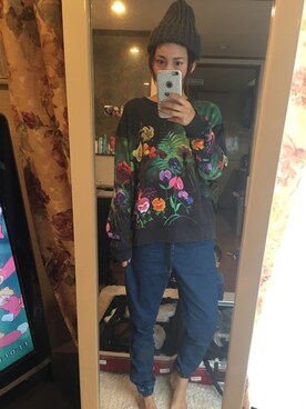 「Marc by Marc Jacobs（マークバイマークジェイコブス）のアイテム（スウェット）」を使った、yoyoさん（レディース・168cm）の秋コーディネート