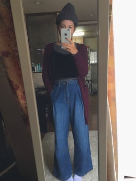 「ROSE BUD（ローズバッド）のアイテム（キャミソール）」を使った、yoyoさん（レディース・168cm）の秋コーディネート