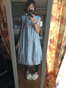「アイテム（シャツワンピース）」を使った、yoyoさん（レディース・168cm・30代）の夏コーディネート