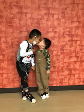 「JAM（ジャム）のアイテム（サロペット/オーバーオール）」を使った、yoyoさん（レディース・168cm）の秋コーディネート