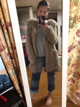 「ZARA（ザラ）のアイテム（カバーオール）」を使った、yoyoさん（レディース・168cm）の秋コーディネート