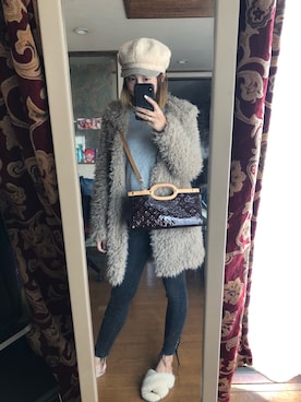 「ZARA（ザラ）のアイテム（カバーオール）」を使った、yoyoさん（レディース・168cm）の秋コーディネート