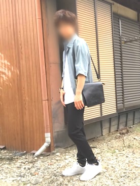 「DOCHE（ドーチェ）のアイテム」を使った、SHURAさん（メンズ・170cm）の春コーディネート