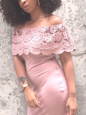 「RAINBOW（レインボー）のアイテム（ワンピース/ドレス）」を使った、Morceyさん（レディース・168cm）の夏コーディネート