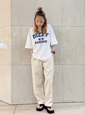 SUPER SPINNS 福岡PARCO店｜madoka使用「SPINNS（【9 color】ビストロイージーシェフパンツ）」的時尚穿搭