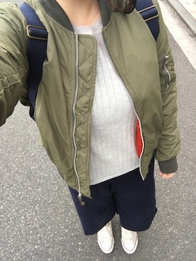 「Orobianco（オロビアンコ）のアイテム（バッグ）」を使った、快獣☆ブースカさん（レディース・153cm）の春コーディネート