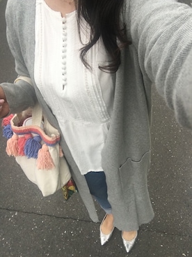 「AG JEANS（エージージーンズ）のアイテム」を使った、快獣☆ブースカさん（レディース・153cm）の春コーディネート