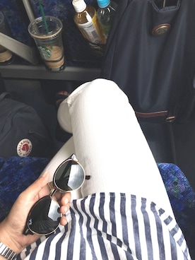 「Orobianco（オロビアンコ）のアイテム（バッグ）」を使った、快獣☆ブースカさん（レディース・153cm）の夏コーディネート