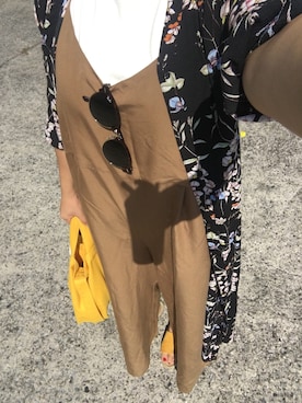 「アイテム（サロペット/オーバーオール、イエロー系）」を使った、快獣☆ブースカさん（レディース・153cm）の秋コーディネート