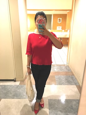 「AG JEANS（エージージーンズ）のアイテム」を使った、快獣☆ブースカさん（レディース・153cm）の秋コーディネート