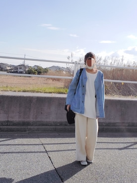 「ノーカラージャケット」｜siomanekiさん（レディース・155cm）の冬コーディネート