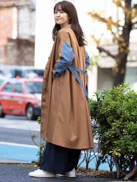 「miniyu（ミニュウ）のアイテム（その他アウター）」を使った、La SRIC officialさん（レディース・164cm）の冬コーディネート