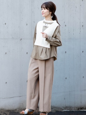 「SRIC（スリック）のアイテム」を使った、La SRIC officialさん（レディース・164cm）の冬コーディネート