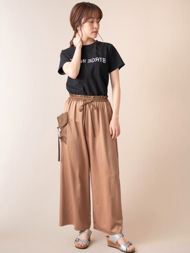 「miniyu（ミニュウ）のアイテム」を使った、La SRIC officialさん（レディース・164cm）の夏コーディネート