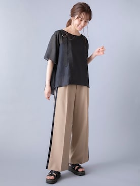 「miniyu（ミニュウ）のアイテム」を使った、La SRIC officialさん（レディース・164cm）の夏コーディネート