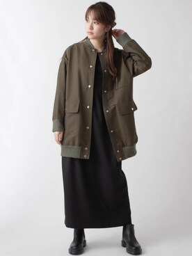 「miniyu（ミニュウ）のアイテム（その他アウター）」を使った、La SRIC officialさん（レディース・164cm）の秋コーディネート