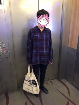 「HARE（ハレ）のアイテム（スリッポン）」を使った、mediaguerillaさん（メンズ・165cm）の春コーディネート