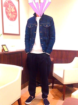 「nico（ニコ）のアイテム（パンツ）」を使った、t.taichiさん（メンズ・180cm）の冬コーディネート