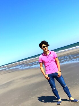 「jiggys shop（ジギーズショップ）のアイテム」を使った、浅見さん（メンズ・181cm・20代）の春コーディネート