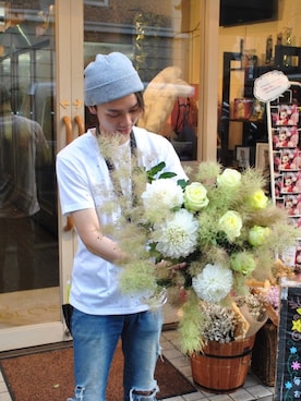 「GIVENCHY（ジバンシイ）のアイテム（財布/小物）」を使った、mayatonboさん（メンズ・175cm）の夏コーディネート