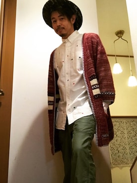 「McGREGOR CLASSIC（マックレガークラシック）のアイテム（トップス）」を使った、BABUさん（メンズ・168cm）の秋コーディネート