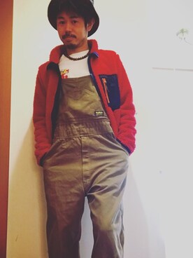 「grn（ジーアールエヌ）のアイテム（その他アウター）」を使った、BABUさん（メンズ・168cm）の秋コーディネート