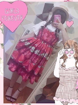 「softlolita」｜✦橘なおこ✙さん（レディース・156cm）の夏コーディネート