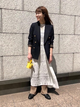 「ベーシック/トラッド」｜古川　オデット エ オディール スタッフさん（レディース・160cm）の春コーディネート