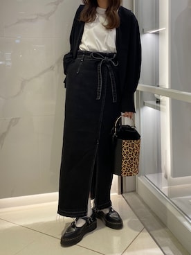 「バケツバック」｜simさん（レディース・151cm）の秋コーディネート