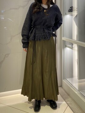 simさん（レディース・151cm）の冬コーディネート