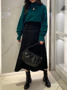 simさん（レディース・151cm）の冬コーディネート