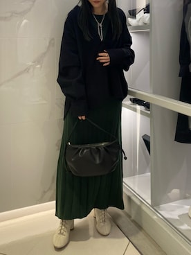 simさん（レディース・151cm）の冬コーディネート