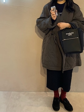 「RAINMAKER（レインメーカー）のアイテム（ジャケット/アウター）」を使った、Ayumiさん（レディース・153cm）の冬コーディネート