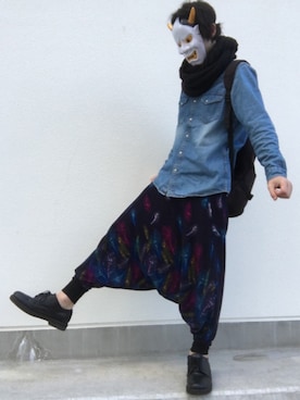 「ドラフトリーバイス」｜I×2落０よさん（メンズ・174cm）の冬コーディネート