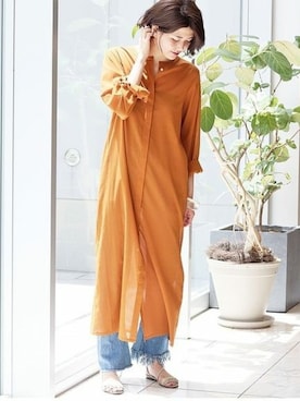 「IENA LA BOUCLE（イエナラブークル）のアイテム」を使った、KIMさん（レディース・165cm）の夏コーディネート