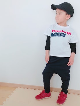 「HeM（ヘム）のアイテム」を使った、Skyblueさん（キッズ・110cm）の春コーディネート