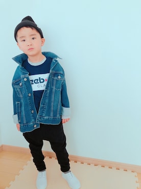 「アイテム（その他、ブルー系）」を使った、Skyblueさん（キッズ・110cm）の春コーディネート