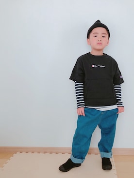 「Herschel Supply（ハーシェルサプライ）のアイテム」を使った、Skyblueさん（キッズ・110cm）の春コーディネート