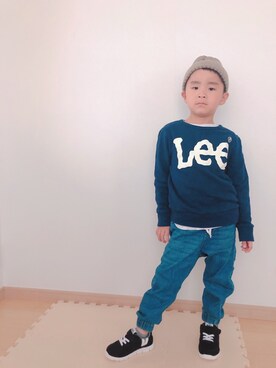 「StompStamp（ストンプスタンプ）のアイテム（トップス）」を使った、Skyblueさん（キッズ・110cm）の春コーディネート