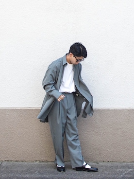 「アパレルスタッフ」｜「アイテム（その他シューズ）」を使った、kaiseiさん（メンズ・166cm）の夏コーディネート