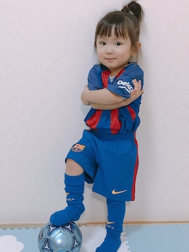 「サッカー」｜「アイテム（その他）」を使った、ri_jun🐼さん（キッズ・90cm）の夏コーディネート