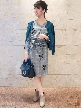 「タイトシルエット」｜「アイテム（ブーティ）」を使った、MEWS REFINED CLOTHES OFFICIALさん（レディース・162cm）の冬コーディネート