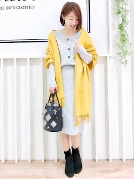 「ミューズ」｜MEWS REFINED CLOTHES OFFICIALさん（レディース・159cm）の冬コーディネート