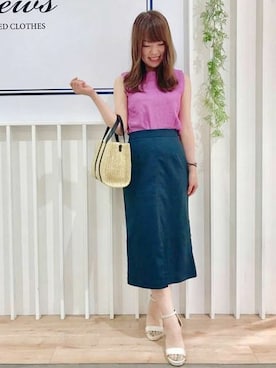 「MEW'S REFINED CLOTHES」｜MEWS REFINED CLOTHES OFFICIALさん（レディース・159cm）の夏コーディネート