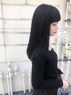 「krm（クルミ）のアイテム（トップス）」を使った、KURUMIさん（レディース・157cm）の冬コーディネート