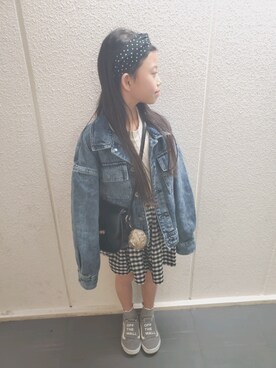 RiiAoさん（キッズ・122cm）の春コーディネート